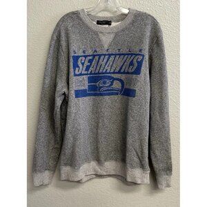 Seattle Seahawks Junk Food Clothing Sweatshirt Adult Size XL Long Sleeve Gray